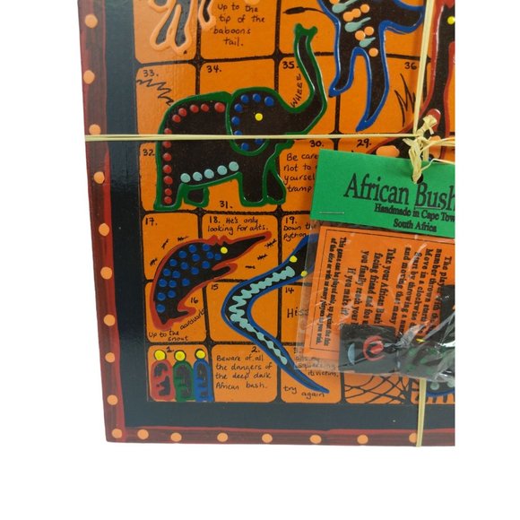African Bush Walk Chutes and Ladders Hand-painted Souvenir Board Game (New) - Picture 4 of 7